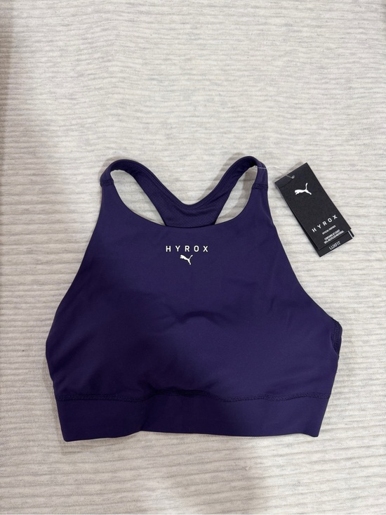 Puma Tops - Puma Hyrox High-Neck Sports Bra in Deep Purple